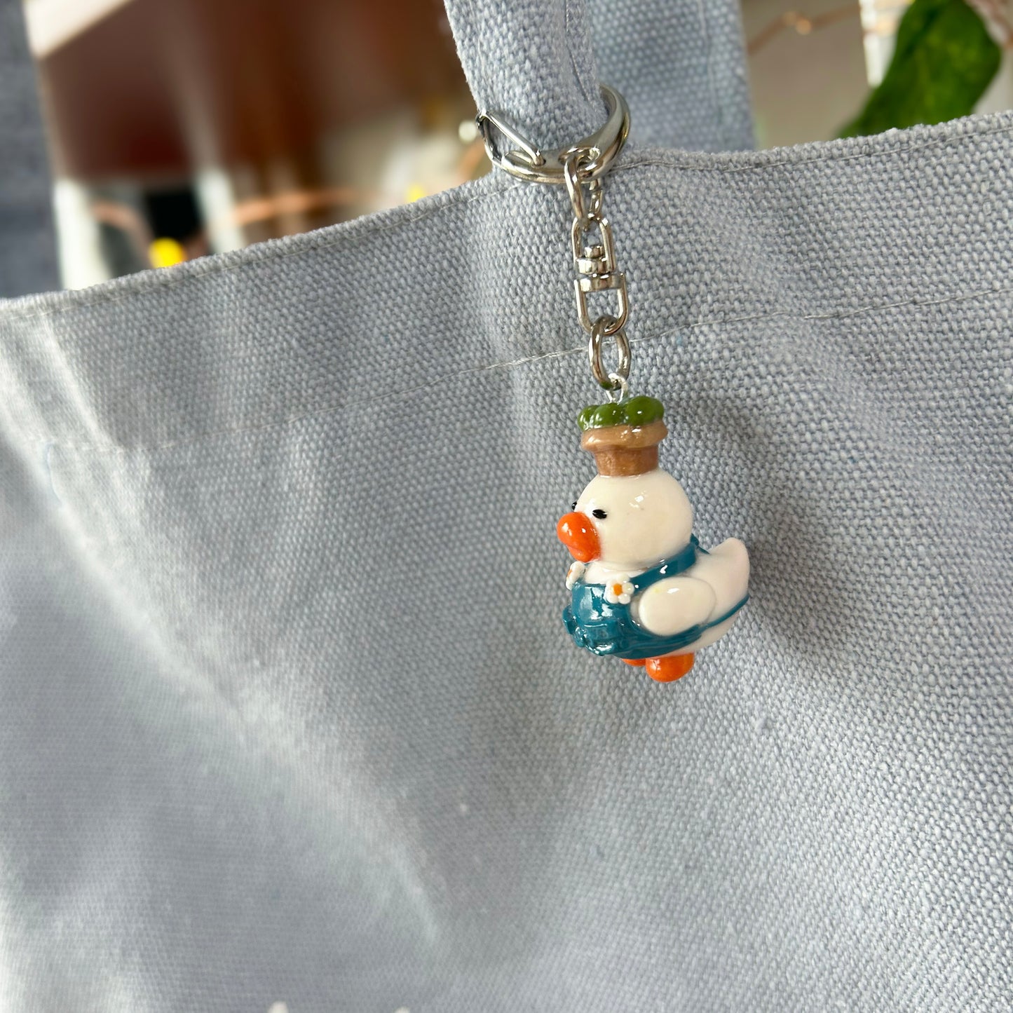 Gardener Duck Keychain