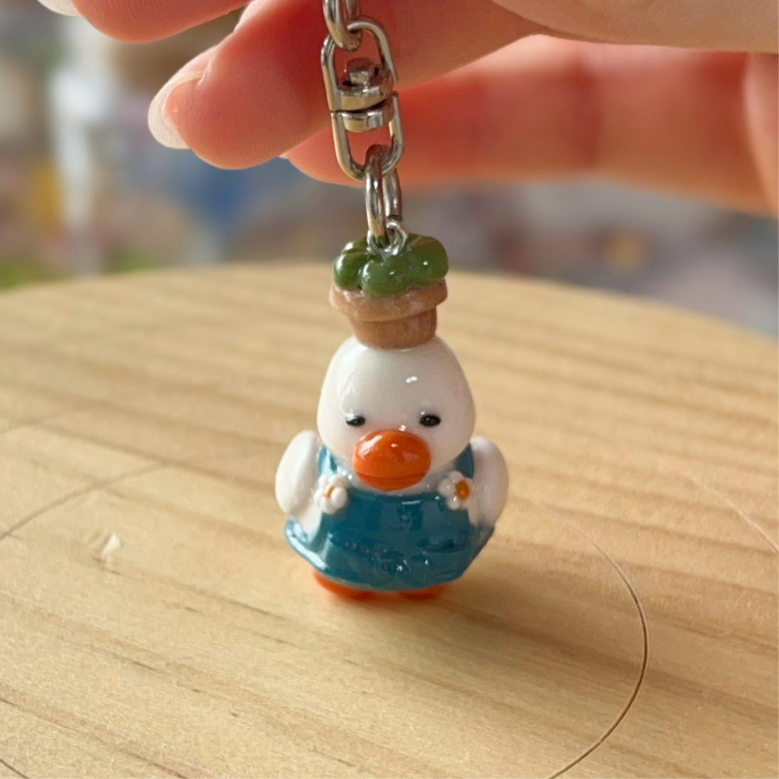 Gardener Duck Keychain