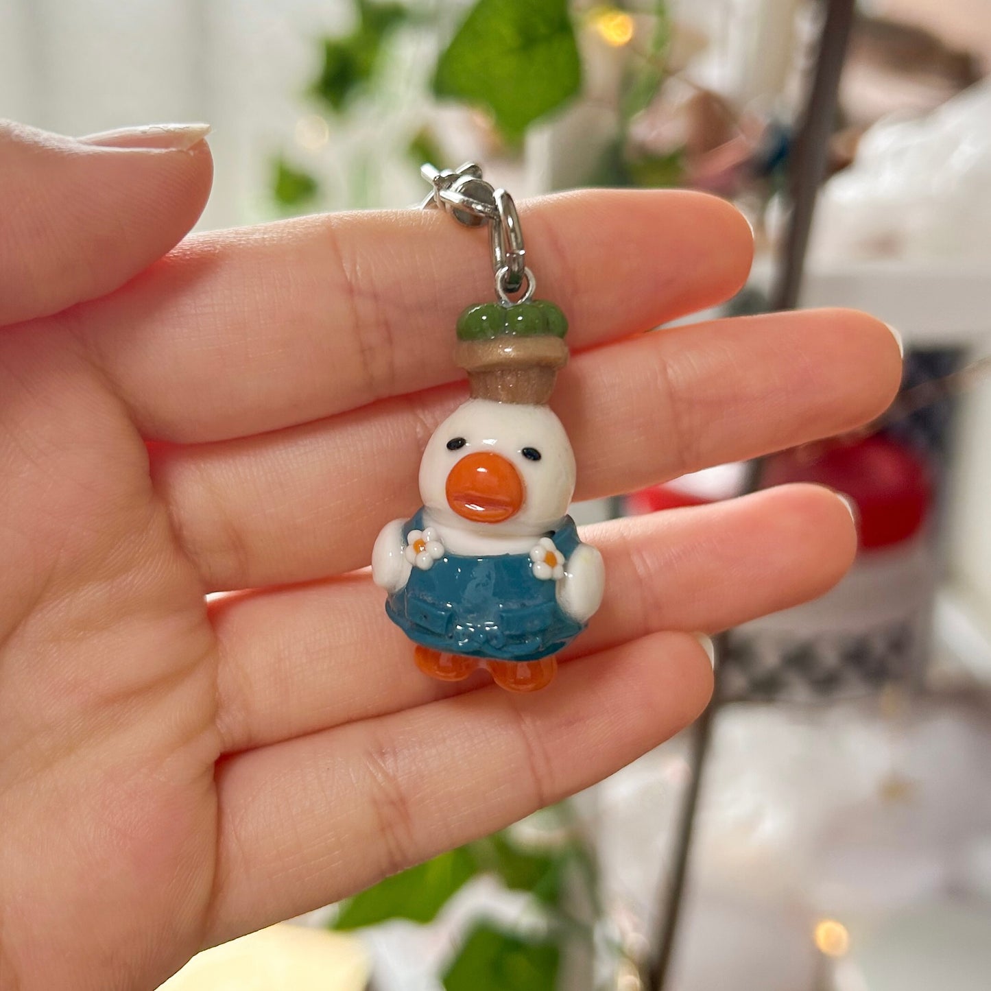 Gardener Duck Keychain