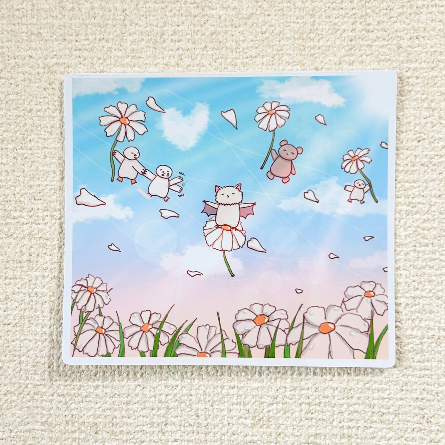 A Field of Daisies Art Print + Digital Wallpaper