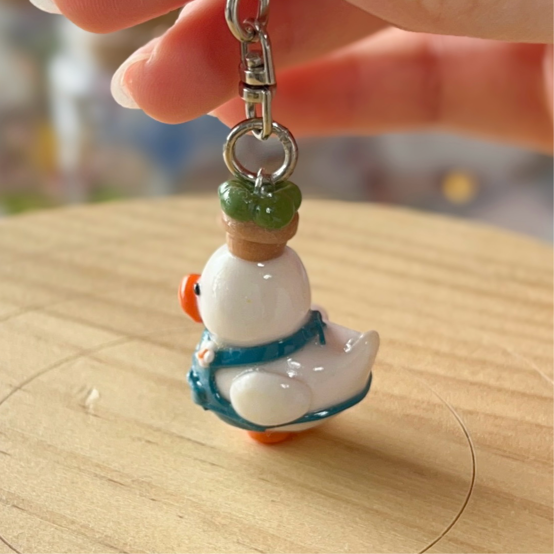 Gardener Duck Keychain