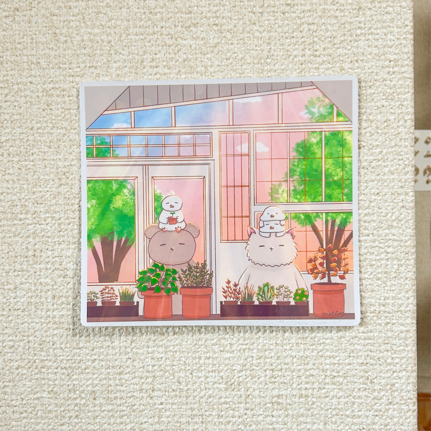 Greenhouse Art Print + Digital Wallpaper