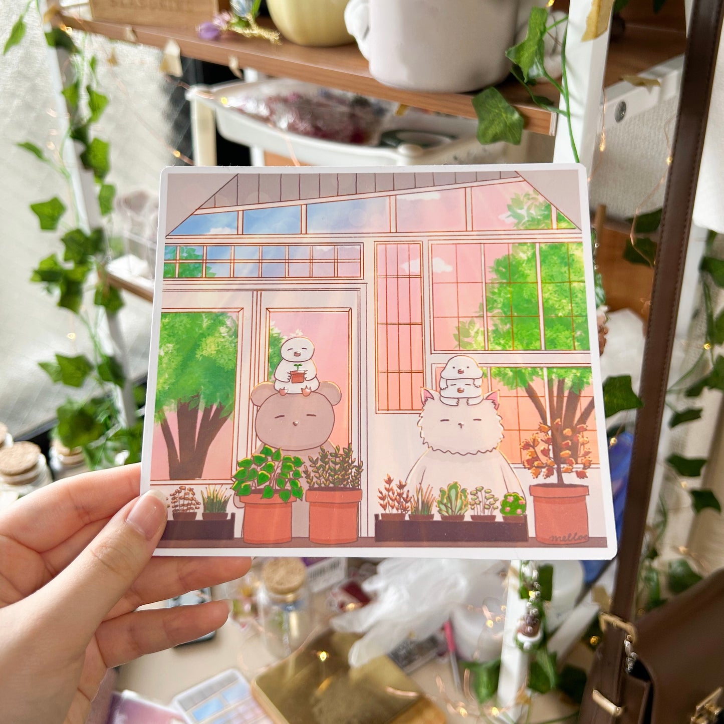 Greenhouse Art Print + Digital Wallpaper