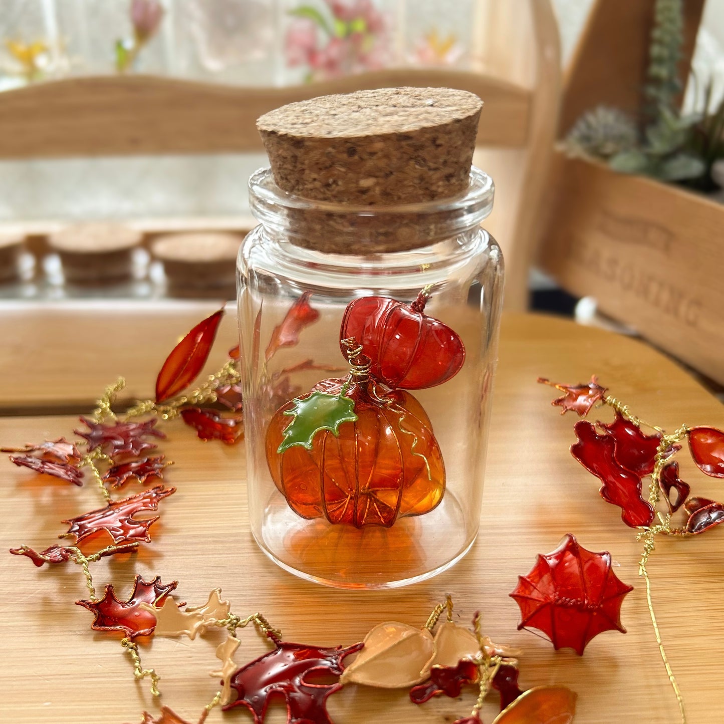 Build your own autumn pumpkin jar!