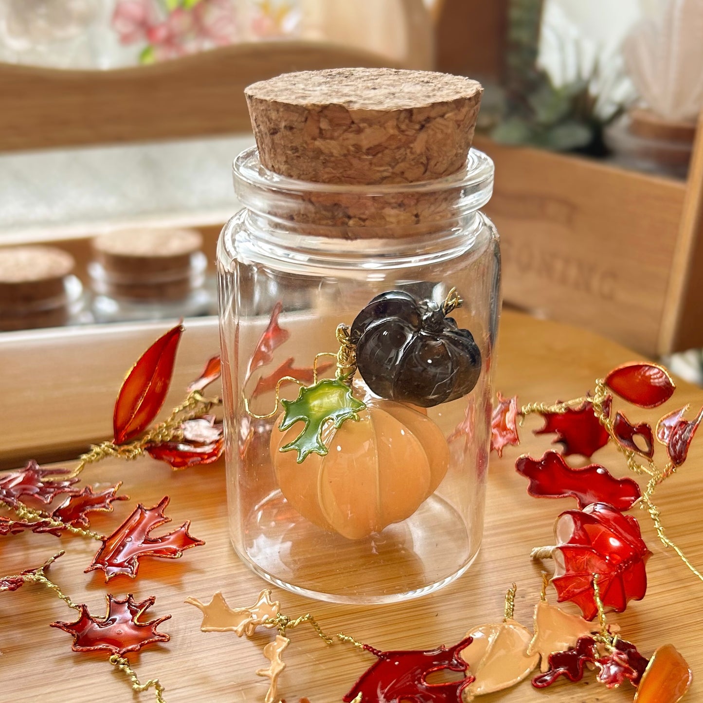 Build your own autumn pumpkin jar!