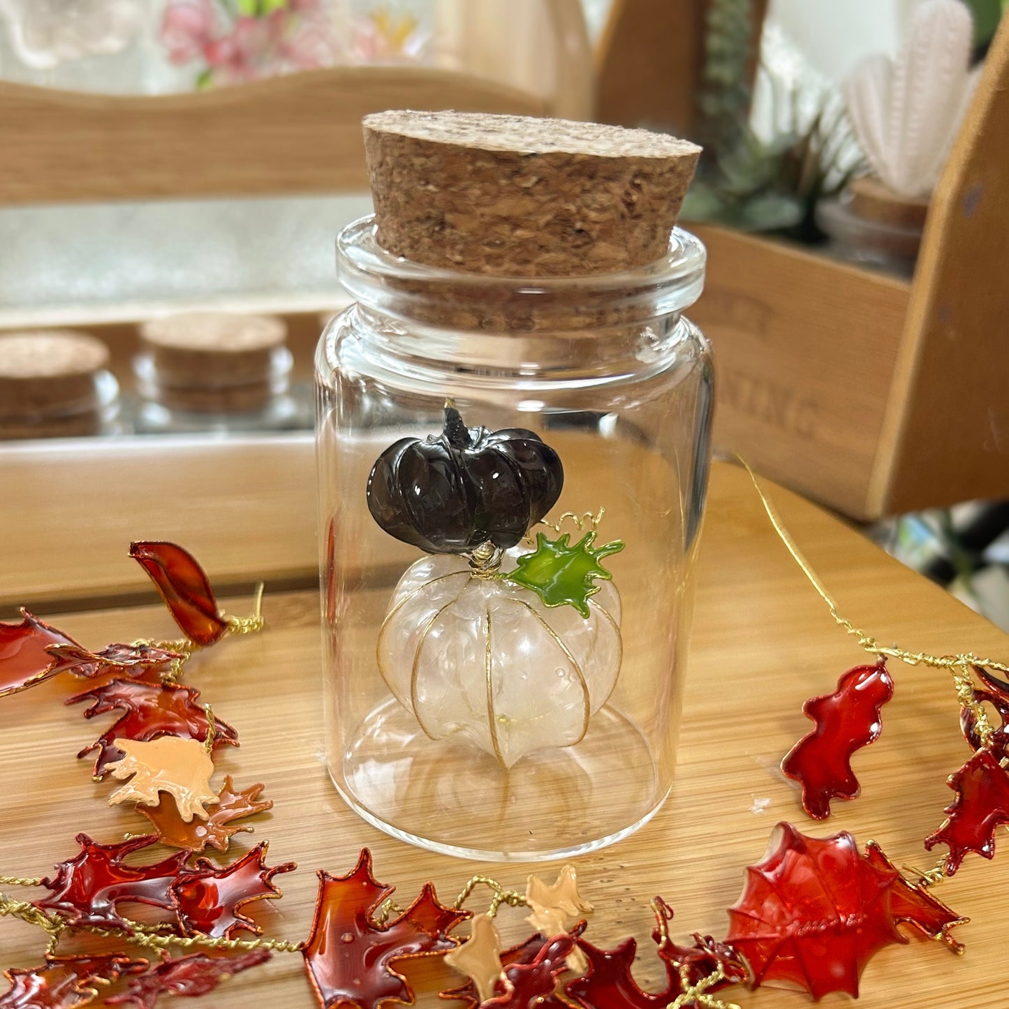 Build your own autumn pumpkin jar!