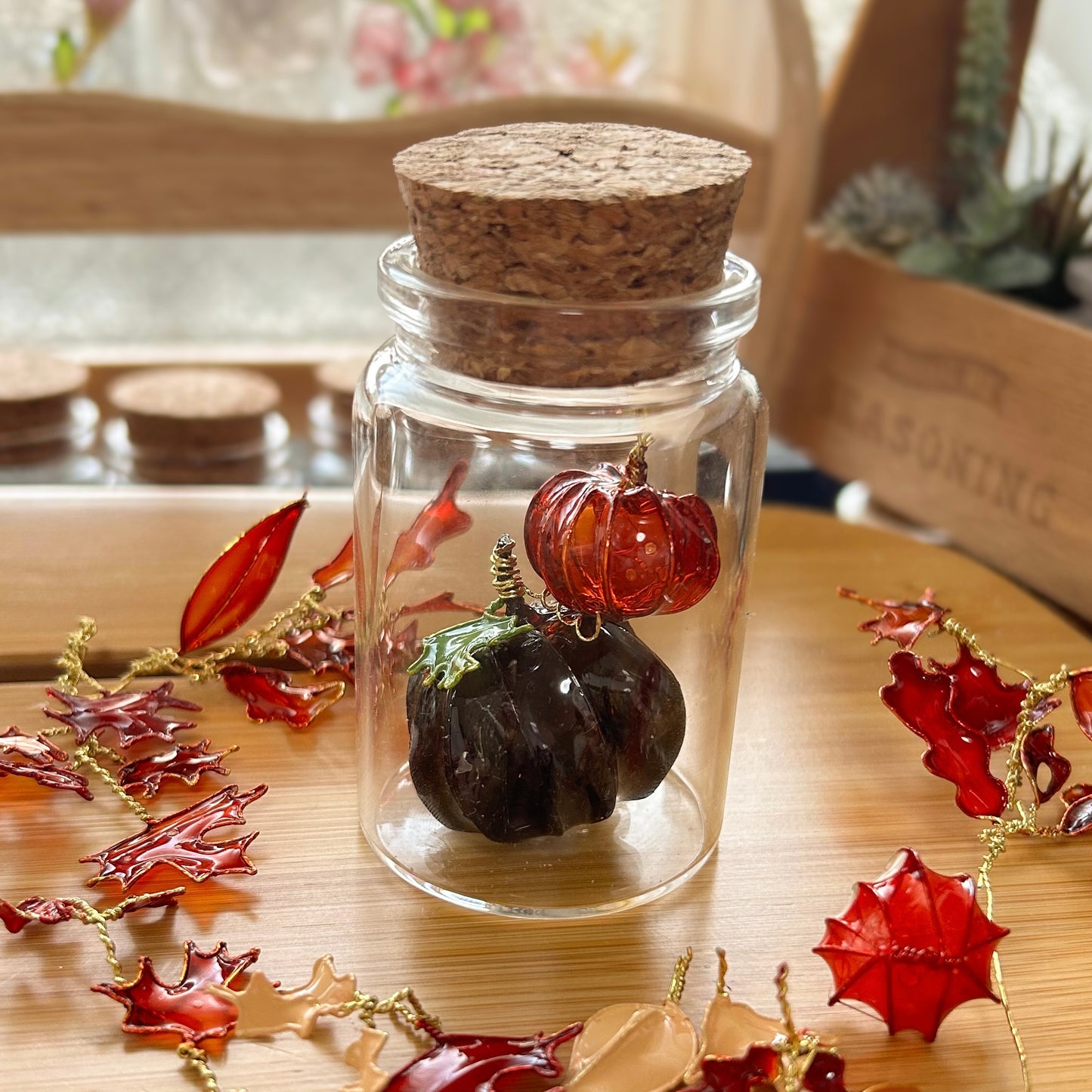 Build your own autumn pumpkin jar!