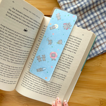 Lailo in the pool bookmark