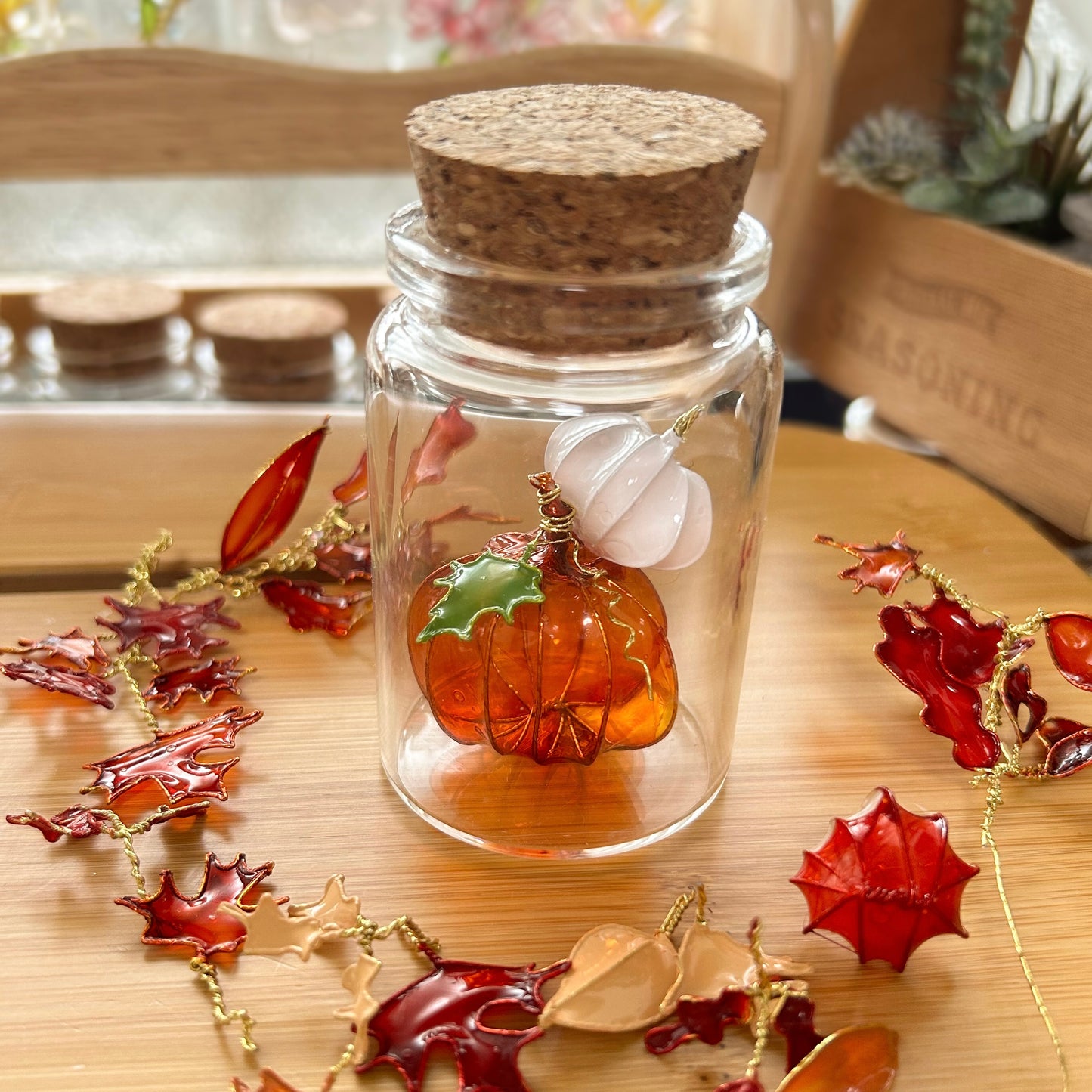 Build your own autumn pumpkin jar!