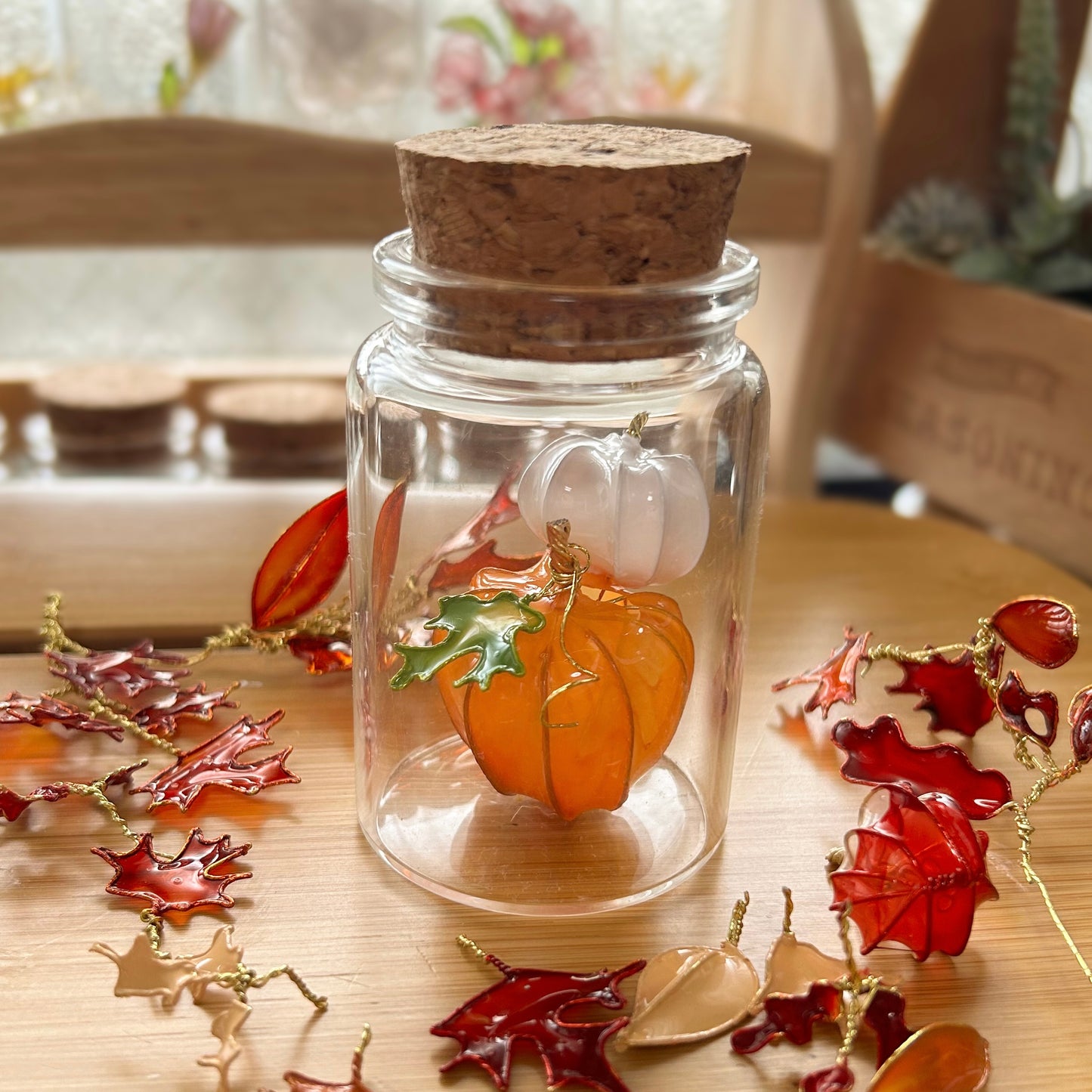 Build your own autumn pumpkin jar!