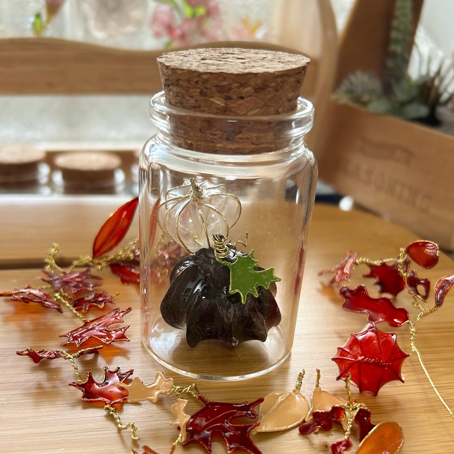 Build your own autumn pumpkin jar!