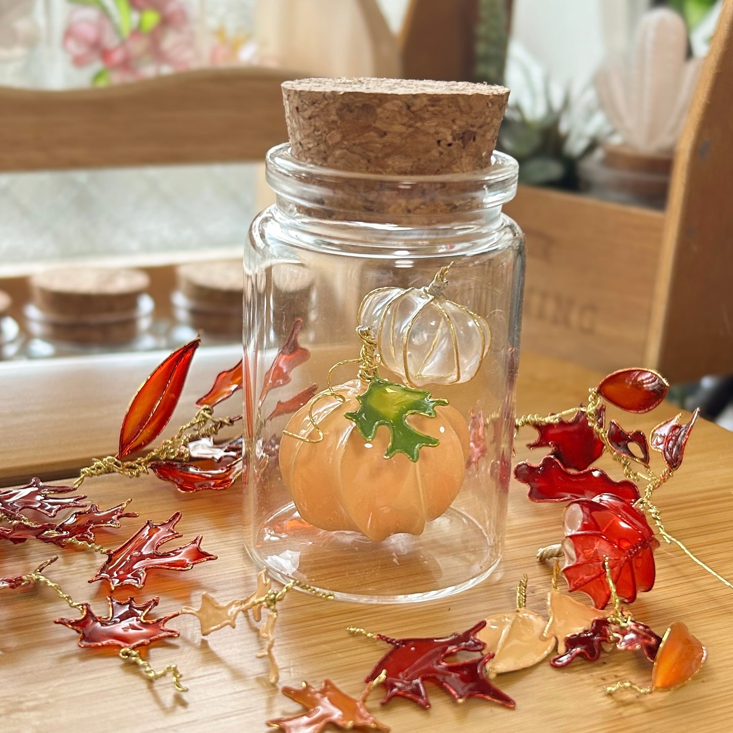 Build your own autumn pumpkin jar!