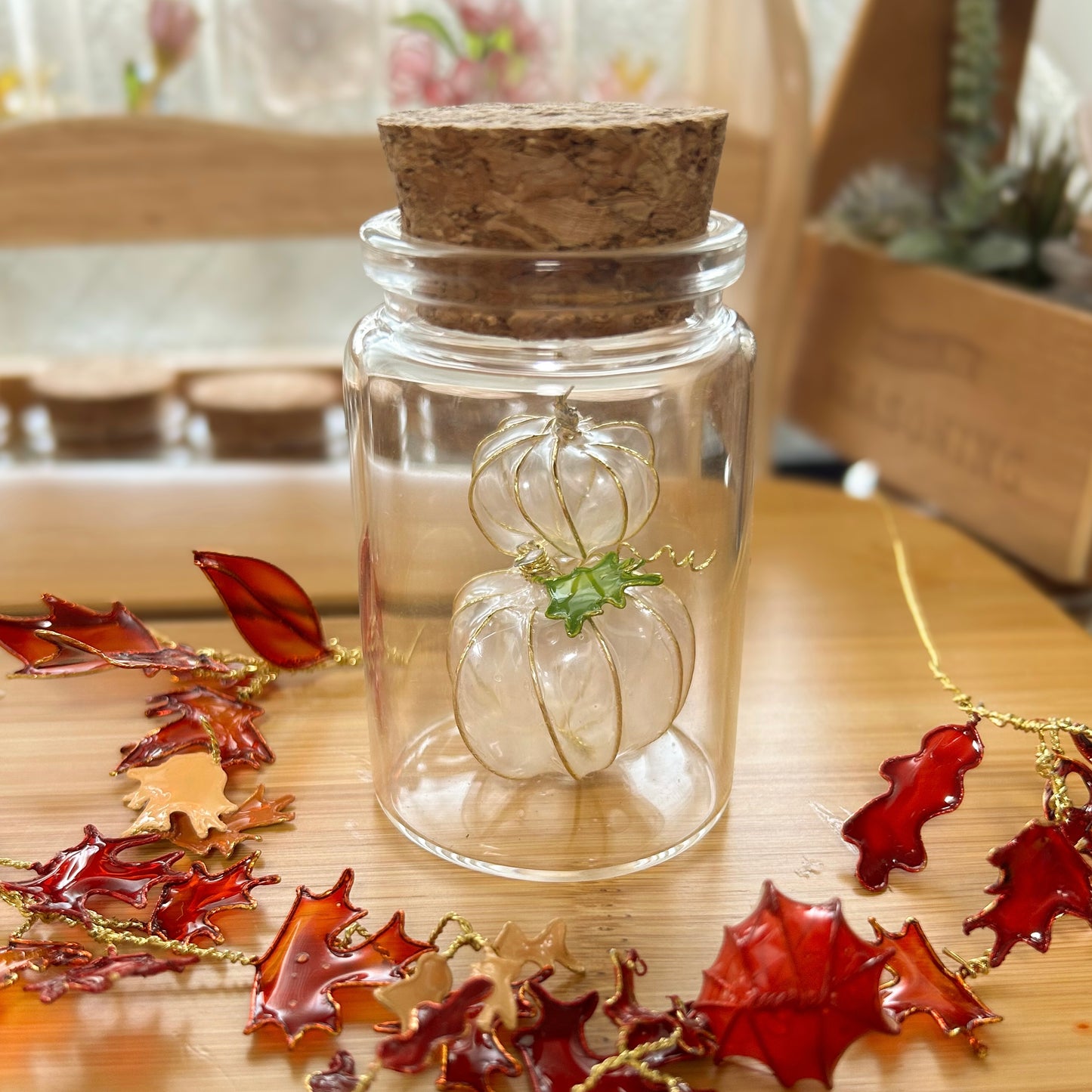 Build your own autumn pumpkin jar!