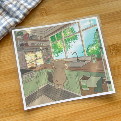 Lailo’s kitchen art print ＋ digital wallpaper