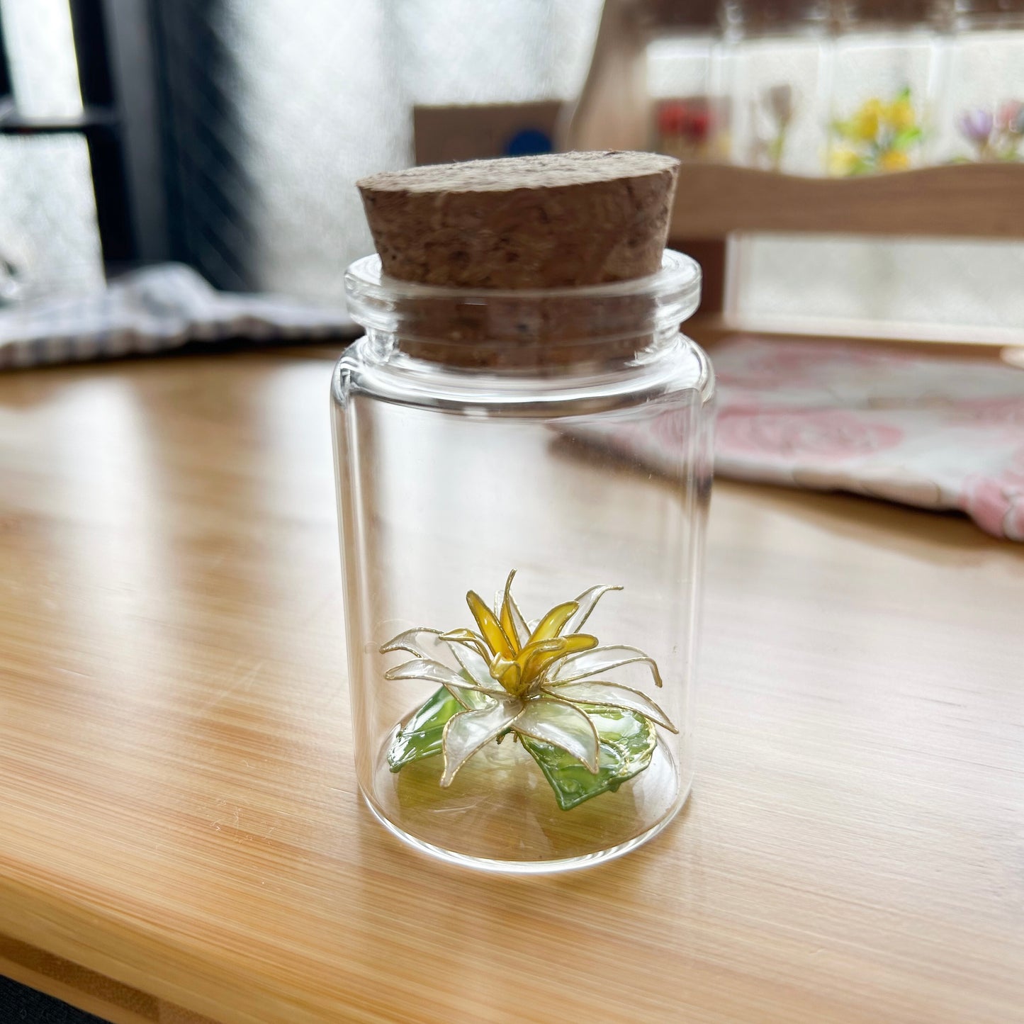 Lailo’s water lily in a jar